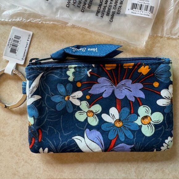NWT Vera Bradley FLORAL BURSTS Zip ID Case - Picture 4 of 5